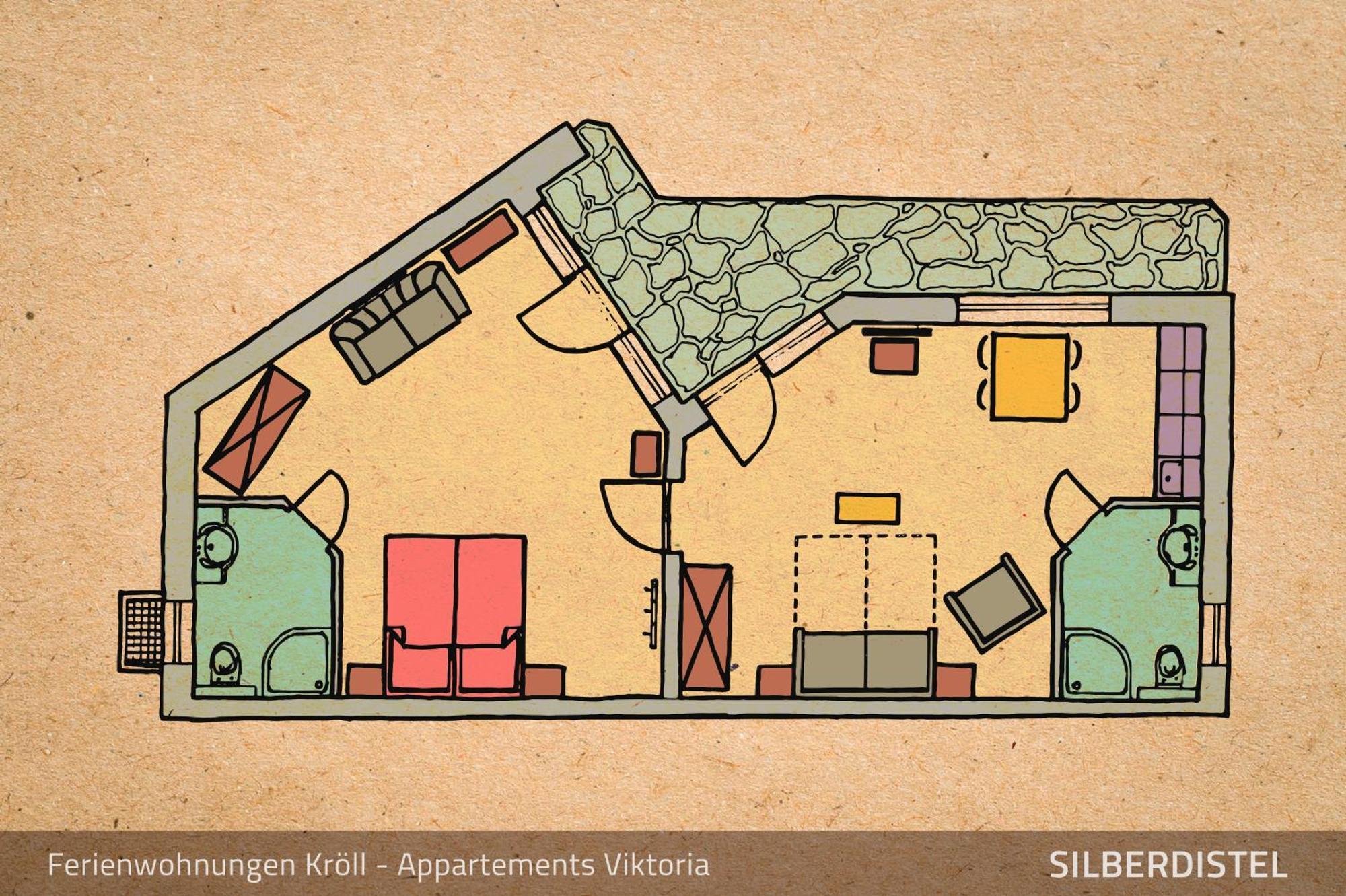 Ferienwohnungen Kroll - Appartements Viktoria Und Landhaus Maria Mayrhofen Bilik gambar